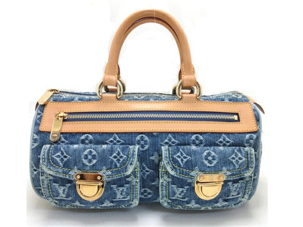 LOUIS VUITTON Neo Speedy Mono Denim Blue Handbag